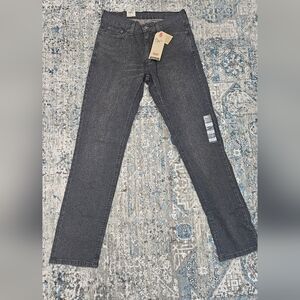 New Levi's Charcoal 541 Athletic Taper Stretch Jeans 30 X 34